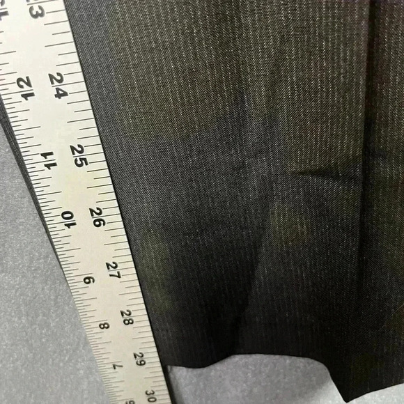 Kenneth Cole Reaction Dress Pants Men’s 32/32 Black Gray Pinstriped Stretch 0337 - Picture 5 of 9